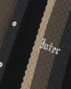 Iuter - Striped Knit L/S Shirt - Nero
