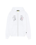 Iuter - Gate Waffle Zip Hoodie - Bianco