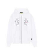 Iuter - Gate Waffle Zip Hoodie - Bianco