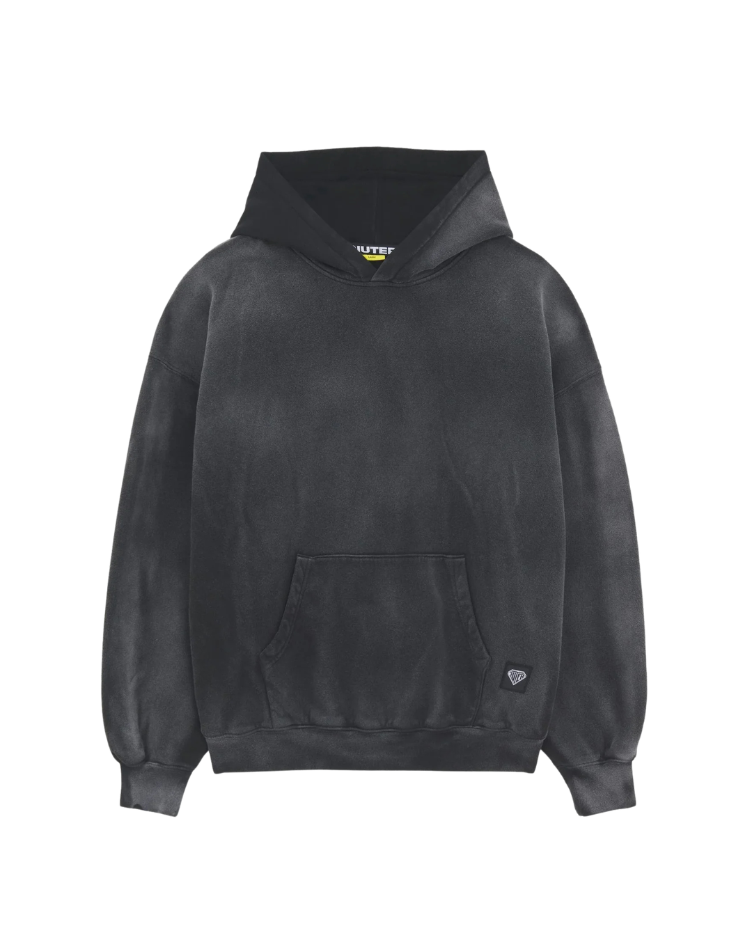 Iuter - Label Marble Hoodie - Marble Black