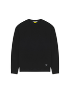 Iuter - Label Ribbed LS Tee - Nero
