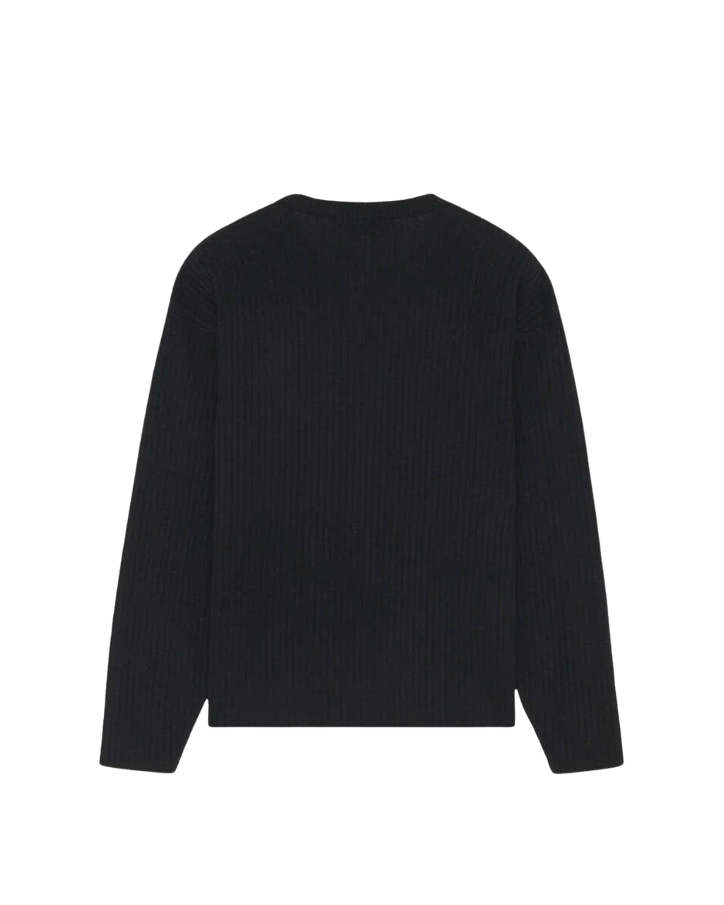 Iuter - Label Ribbed LS Knit - Nero