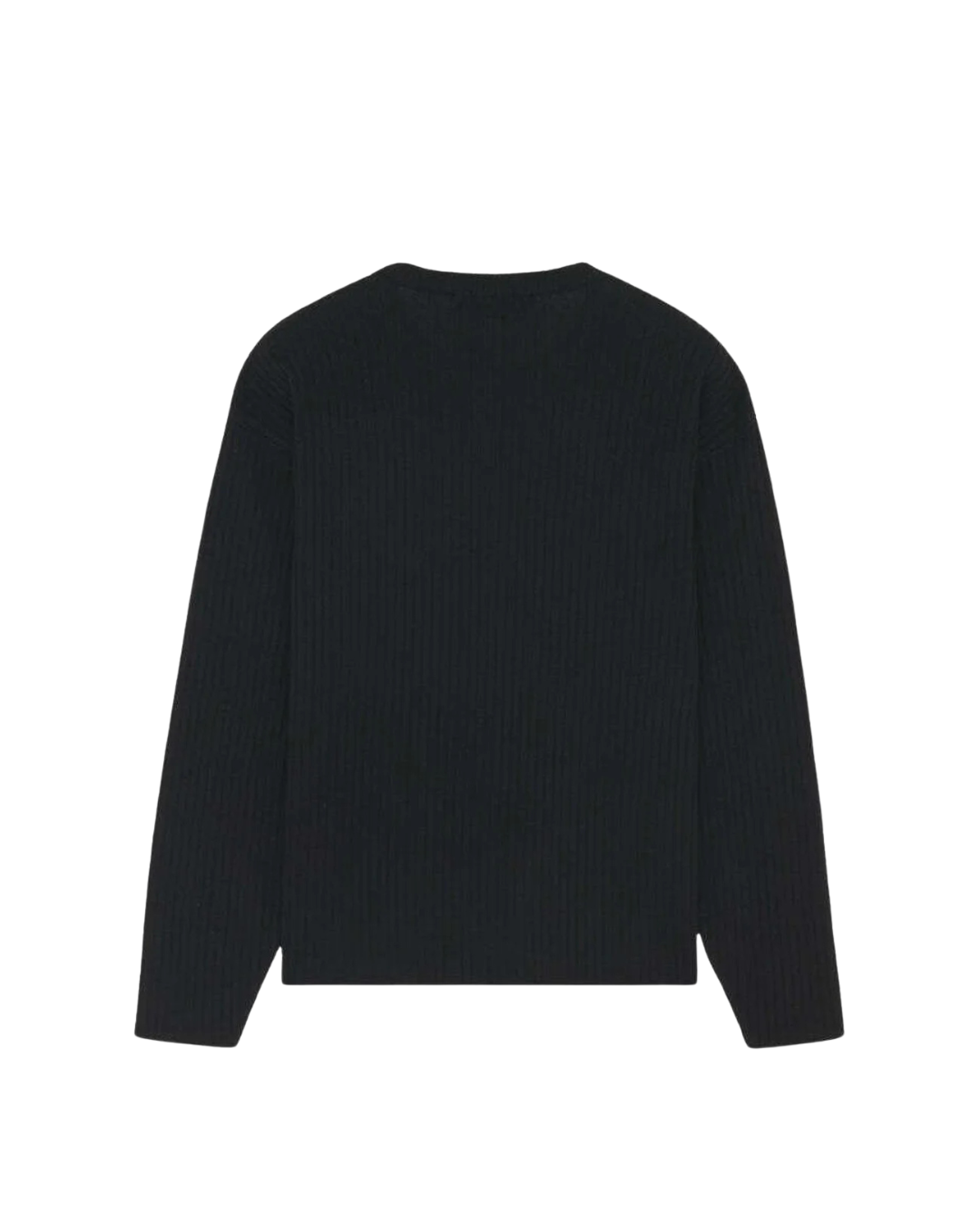 Iuter - Label Ribbed LS Knit - Nero