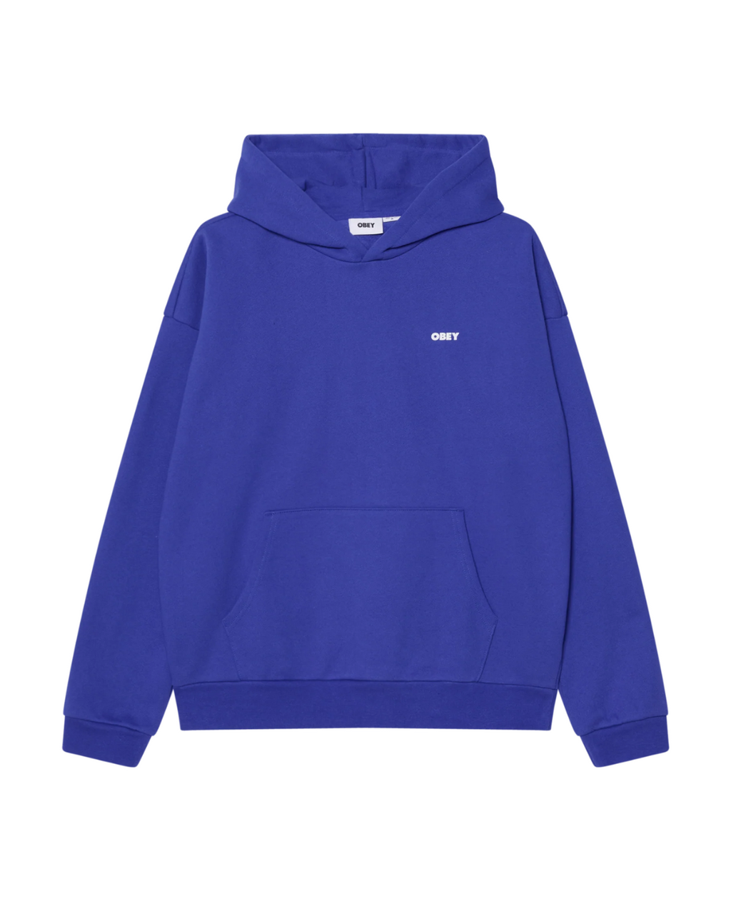 Obey - Bold Star Extra Heavy Hood Fleece - Blu
