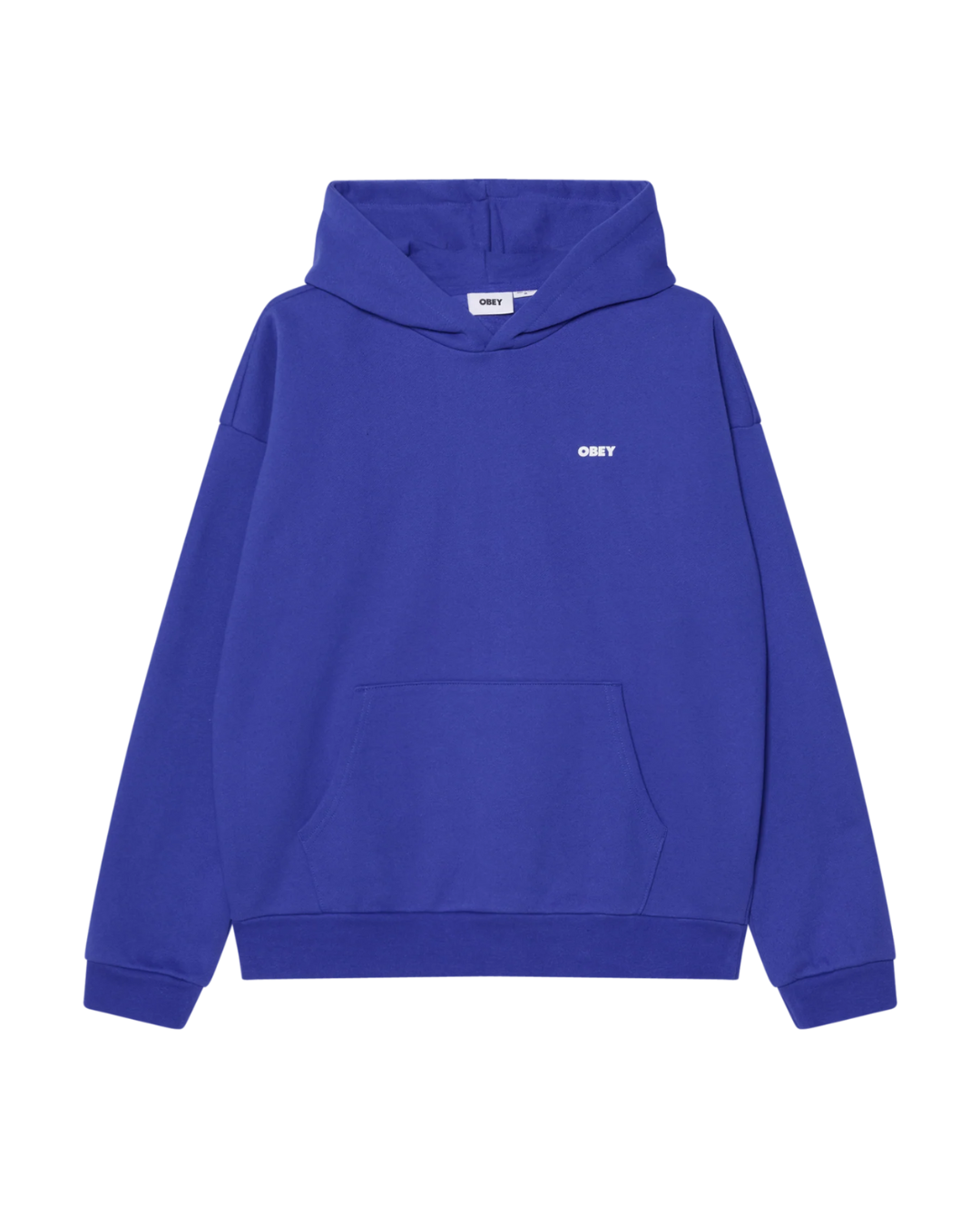 Obey - Bold Star Extra Heavy Hood Fleece - Blu