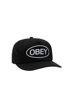 Obey - Oval 5 Panel Strapback - Nero