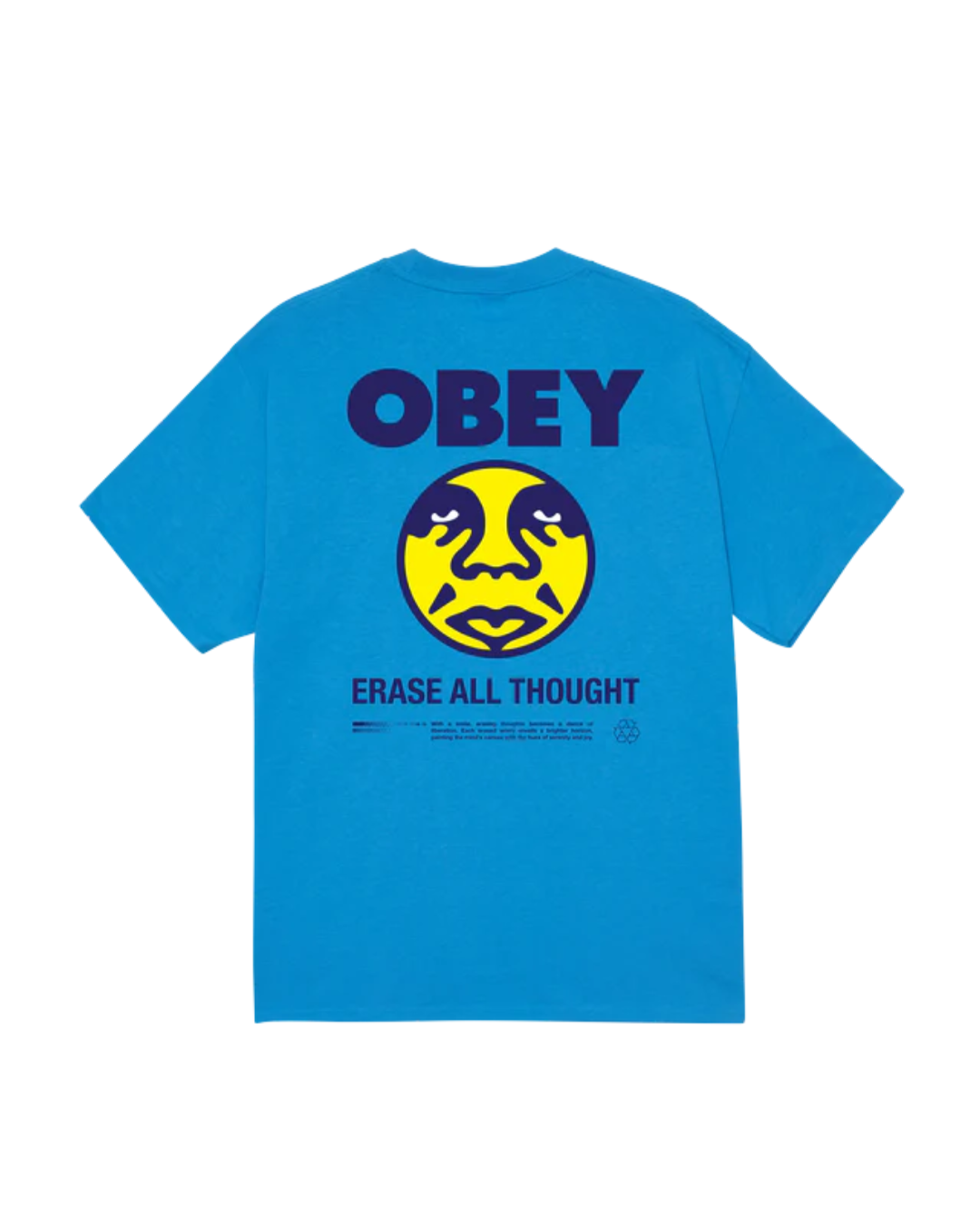 Obey - Erase All Thought Tee - Azzurro
