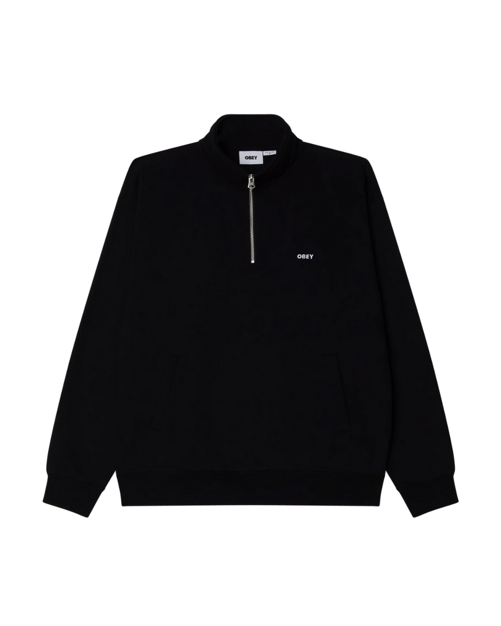 Obey - Established Works Bold Mockneck Fleece - Nero