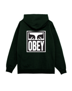Obey - Eyes Icon Hood Fleece - Verde