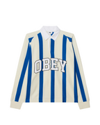 Obey - Landon Stripe Polo LS - Bianco