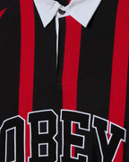 Obey - Landon Stripe Polo LS - Nero