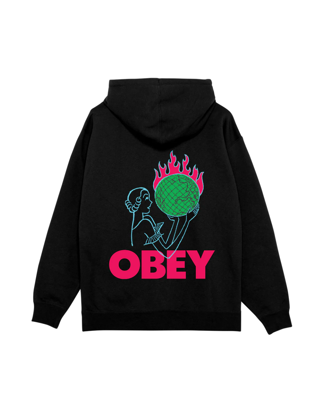 Obey - World In Flames Fleece - Nero