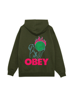 Obey - World In Flames Fleece - Verde