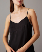 Calvin Klein Jeans - Bustier Seam Satin Dress - Black