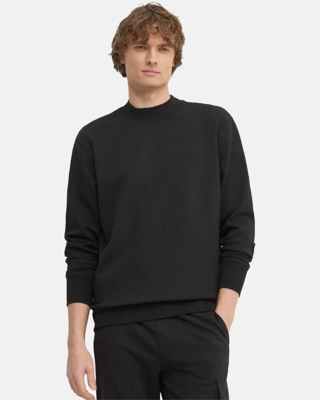 Calvin Klein Jeans - Interlock Crew Neck - Black