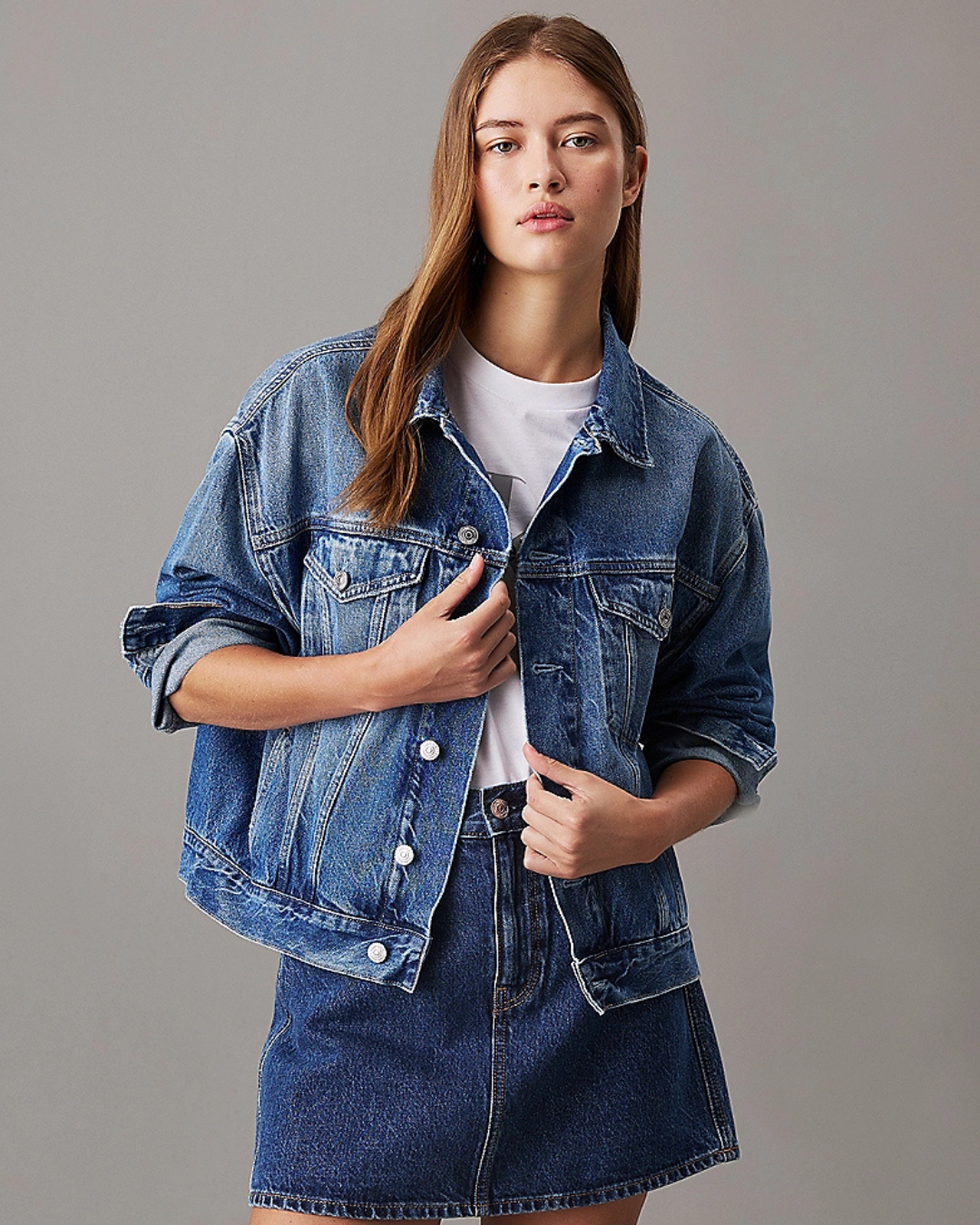 Calvin Klein Jeans - Boxy Denim Jacket - Blu