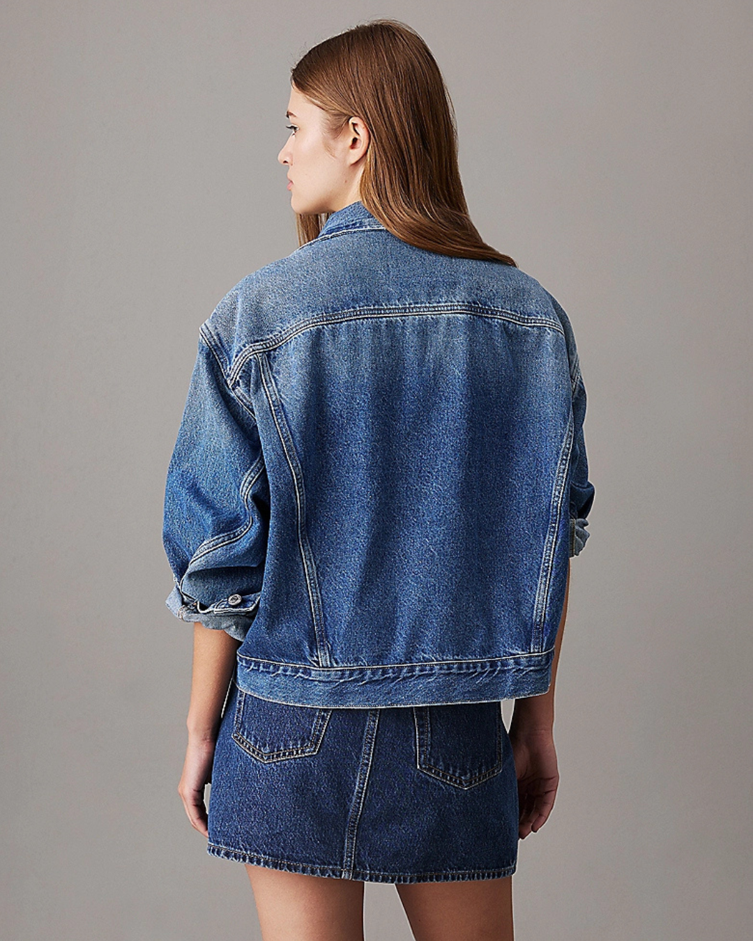 Calvin Klein Jeans - Boxy Denim Jacket - Blu